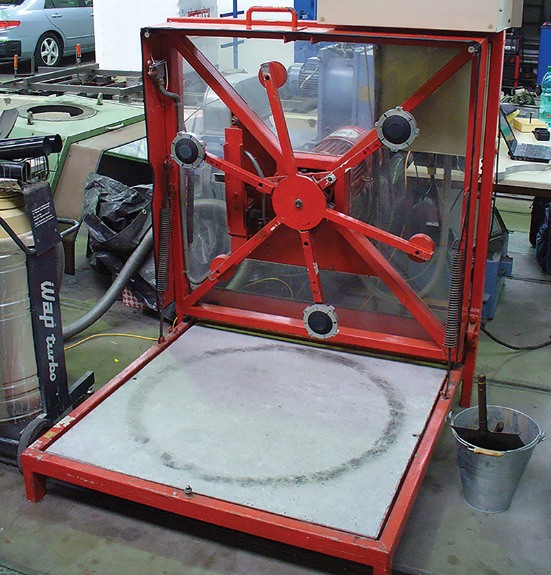 Cambridge abrasion test machine